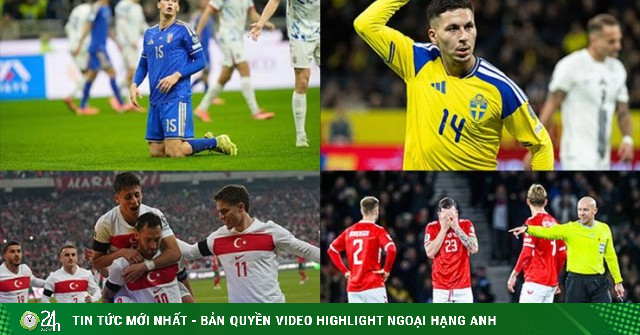 4 đại gia châu Âu nghẹt thở tranh vé vớt World Cup, đội nào phải ngồi nhà?