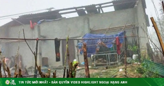 Mưa đá phủ kín mái nhà, giông lốc gây thiệt hại nhiều nơi ở Tuyên Quang