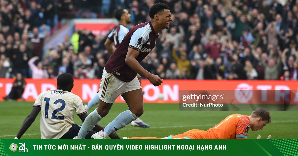 Nóng bảng xếp hạng Ngoại hạng Anh: Aston Villa áp sát MU, Tottenham thảm bại "chung kết ngược"