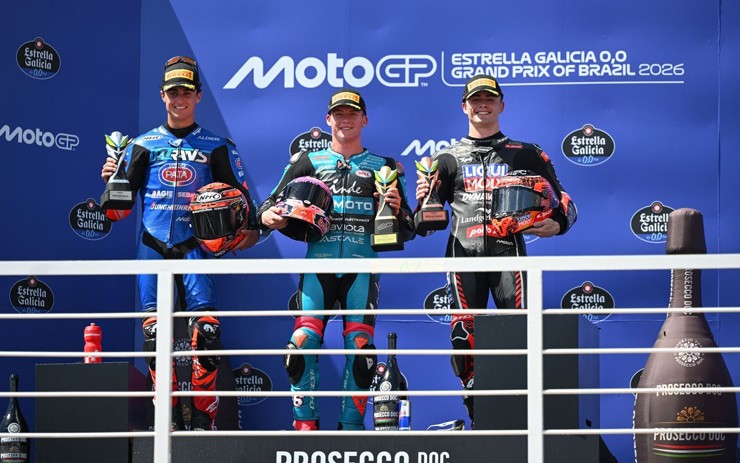 Podium cuộc đua Moto2