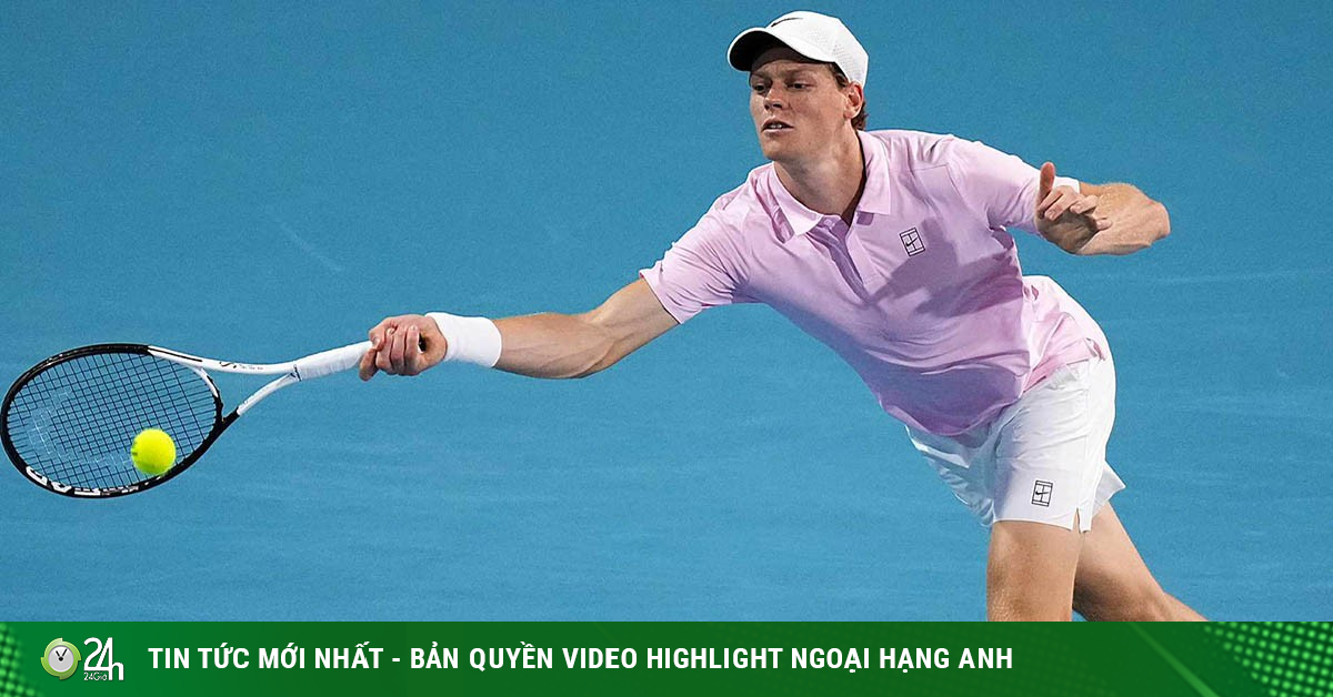 Video tennis Moutet - Sinner: 2 set tốc hành, vượt kỷ lục của Djokovic (Miami Open)