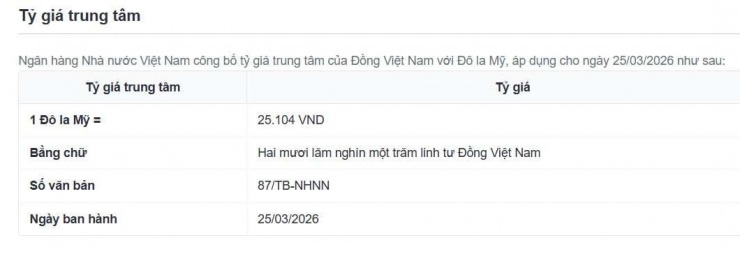 Tỷ giá USD/VND hôm nay 25/3: Thế giới trượt khỏi ngưỡng 99 điểm, thị trường chợ đen hạ nhiệt - 2