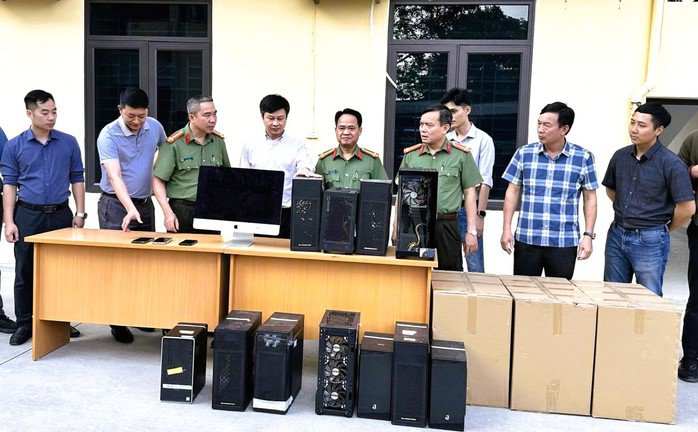 Tang vật liên quan tới vụ án. Ảnh: Công an Thanh Hóa