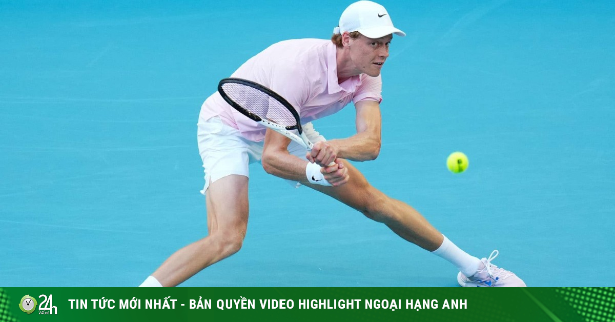 Sinner san bằng kỷ lục Federer - Alcaraz, ngày càng "đáng sợ" ở Miami Open