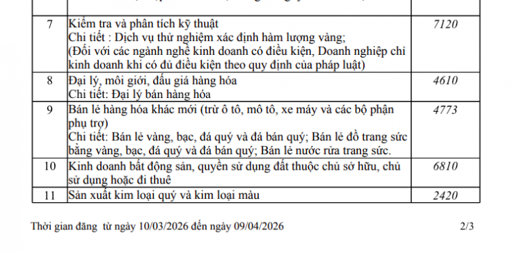 Bảo Tín Minh Châu vừa chính thức tham gia vào ngành kinh doanh bất động sản. Ảnh chụp màn hình