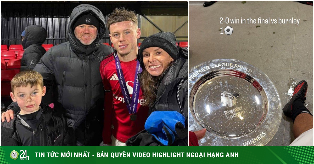 Con trai Rooney tiếp tục tỏa sáng: Ghi bàn giúp U16 MU vô địch Ngoại hạng Anh trẻ