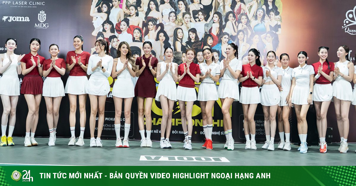 Vợ xinh của Mạc Hồng Quân cùng dàn chân dài so tài kịch tính tại giải pickleball