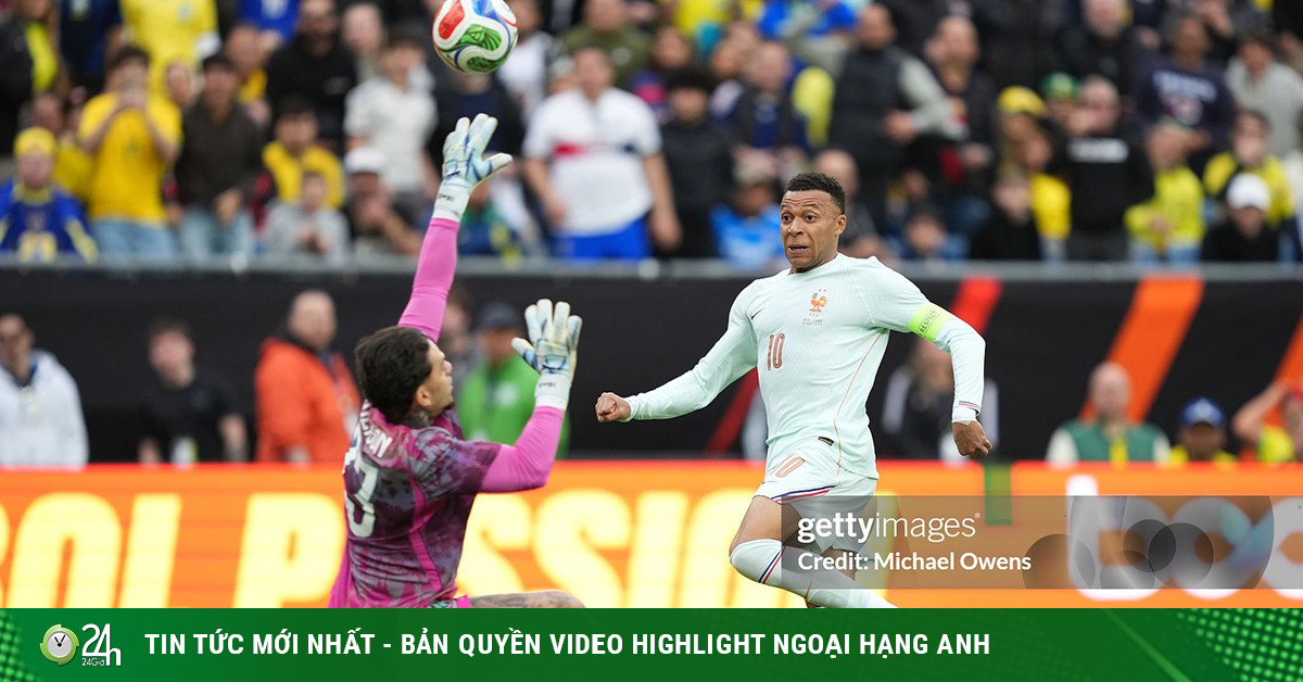 Video bóng đá Brazil - Pháp: Mbappe mở điểm (Giao hữu)
