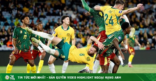 Video bóng đá Australia - Cameroon: Đòn quyết định phút 85