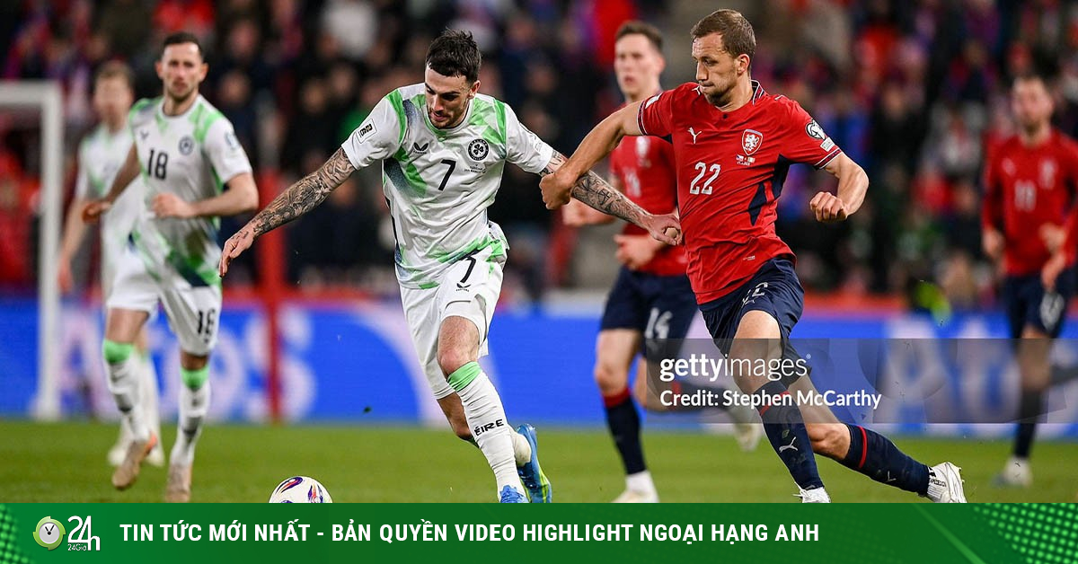 Video bóng đá CH Séc - Ireland: Rượt đuổi hấp dẫn (play-off World Cup)