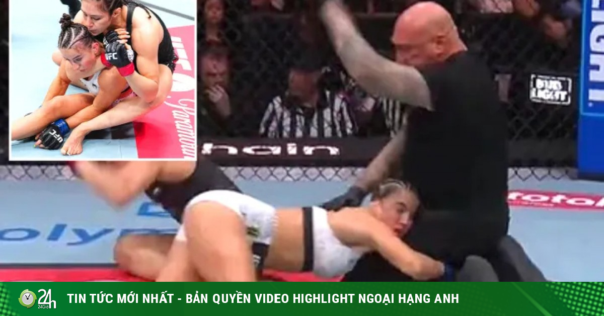 Người đẹp UFC như "lạc vào thế giới khác" khi bị đối thủ siết cổ bất tỉnh