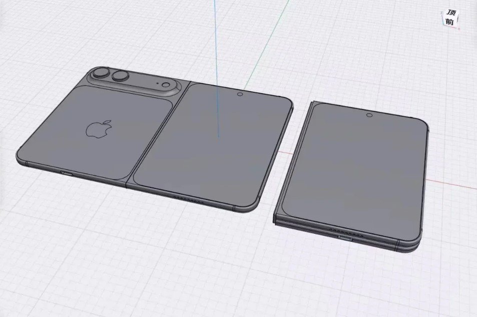 Ảnh CAD iPhone màn hình gập.