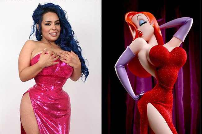 Vì quá yêu thích nhân vật hoạt hình Jessica Rabbit, nữ người mẫu Kelly Lee Dekay không ngần ngại mặc áo nịt bụng suốt 7 năm để có vòng eo siêu nhỏ 40cm.