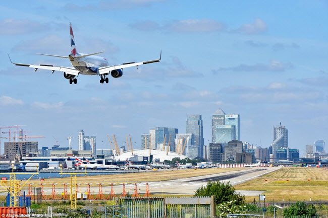 Năm ngoái, sân bay thành phố London đã đón 4,3 triệu lượt khách.