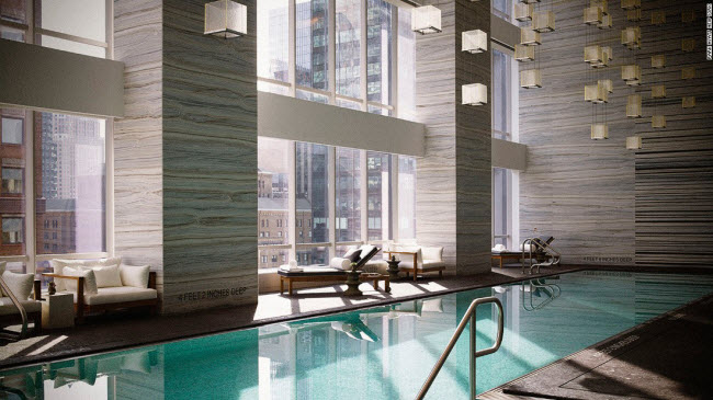 Park Hyatt New York không chỉ là khách sạn sang trọng nhất của tập đoàn Hyatt mà còn là khách sạn tốt nhất tại thành phố New York, Mỹ. Được bao phủ bên ngoài bằng những tấm kính khổng lồ, khách sạn trị giá 400 triệu USD này là sản phẩm thiết kế của kiến trúc sư nổi tiếng Christian de Portzamparc.