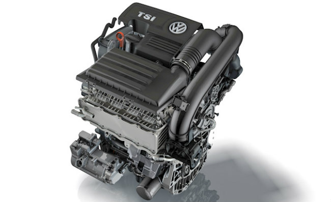 Động cơ tăng áp, kết cấu 4 xy-lanh, dung tích 1.4L của Volkswagen. Vào cuối năm ngoái, Volkswagen đã giới thiệu động cơ tăng áp EA211 có dung tích 1.4L trong mẫu xe phổ biến Jetta. Động cơ này cho công suất đầu ra 150 mã lực, tiêu thụ nhiên liệu 28 mpg &#40;~8,4L/100Km&#41; đường phố và 32 mpg &#40;~7,35L/100Km&#41; đường cao tốc khi trang bị trên mẫu xế 4 cửa Jetta.