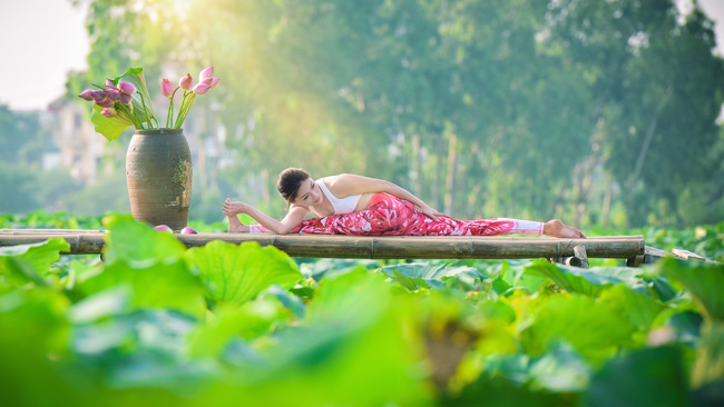 Tập yoga đã cho chị nhiều lợi ích.&nbsp;