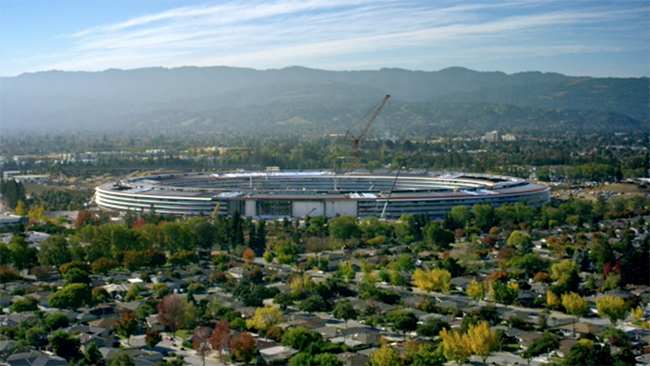 Đây là một bức ảnh chụp của&nbsp;Apple Park vào giữa tháng 3 vừa qua.