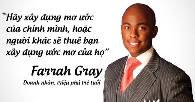 Doanh nhân, triệu phú trẻ tuổi Farrah Gray.