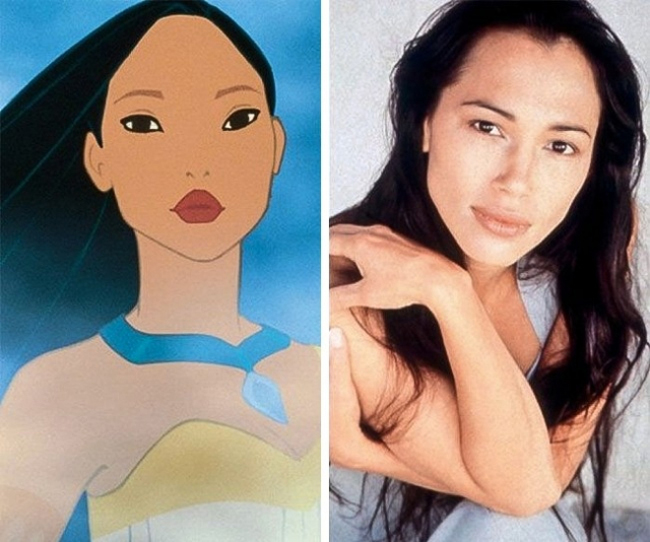 Có vẻ như Pocahontas và Irene Bedard là chị em song sinh.