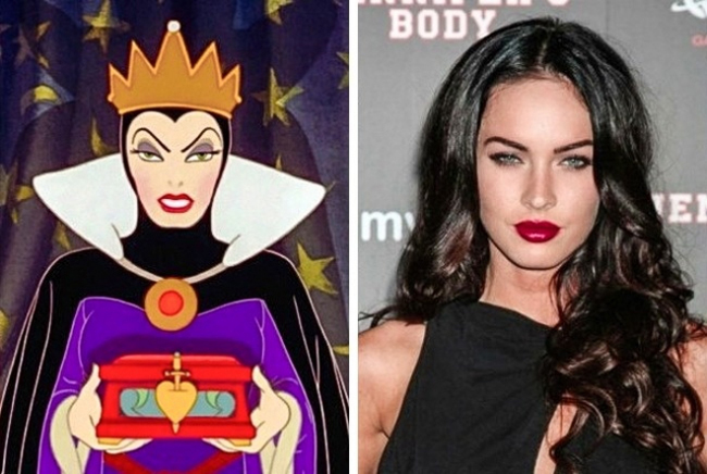 Nữ hoàng độc ác rất giống với cô nàng bốc lửa Megan Fox.