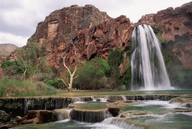 Thác Havasu trong vườn quốc gia Grand, bang Arizona.