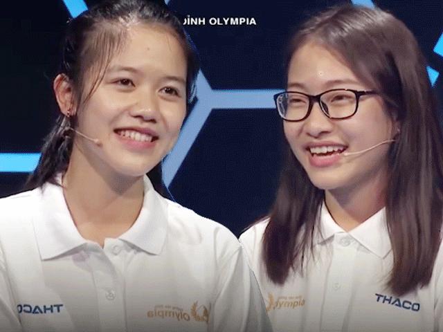 Hai cô gái xinh đẹp ”gây bão” chương trình Olympia 2017