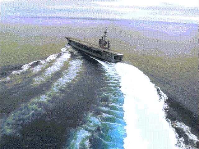 Video: Cú rẽ ngoặt cực gấp của tàu sân bay 100.000 tấn Mỹ
