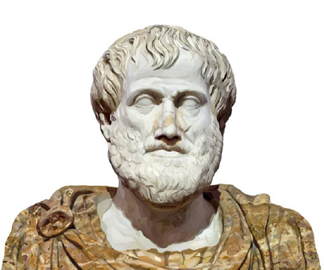 5. Aristotle nhà triết học và bác học thời Hy Lạp cổ đại, học trò của Platon và thầy dạy của Alexandros Đại đế. Di bút của ông bao gồm nhiều lĩnh vực như vật lý học, siêu hình học, thi văn, kịch nghệ, âm nhạc, luận lý học, tu từ học, ngôn ngữ học, kinh tế học, chính trị học, đạo đức học, sinh học và động vật học.