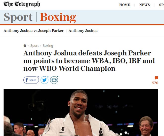 Vua của các vua boxing: Joshua chiến Wilder gom 5 đai vô địch hạng nặng - 1