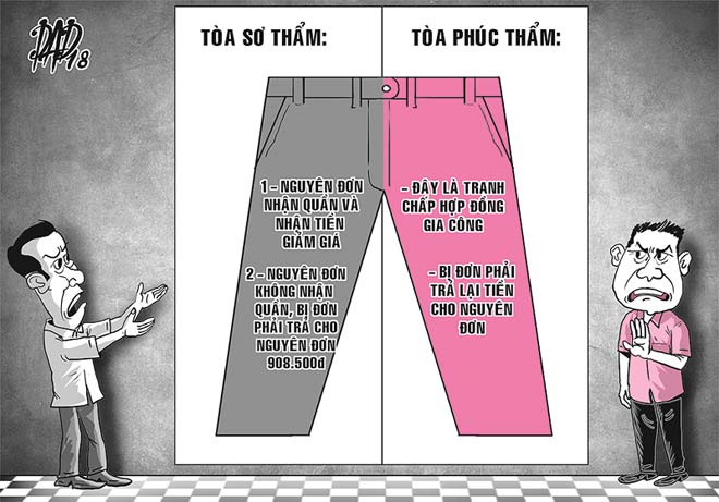 Tòa đau đầu vì 2 người đàn ông tranh chấp… 3 cái quần - 1