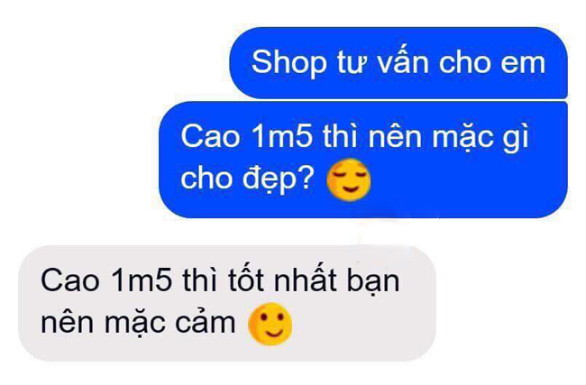 Màn tư vấn bá đạo của shop quần áo.