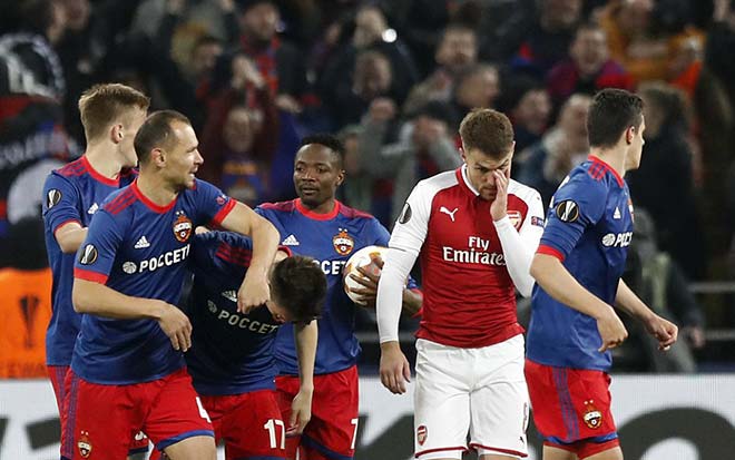 CSKA Moscow - Arsenal: &#34;Tí hon&#34; hóa Roma, bàn thắng lớn phút 75 - 1