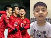 Bạn trẻ - Cuộc sống - Cậu bé thuộc làu làu tên các cầu thủ U23 và Uzbekistan &quot;gây sốt&quot;