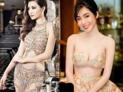 Người mẫu - Hoa hậu - Váy màu nude dễ mắc lỗi phản cảm của Elly Trần, &quot;bé heo&quot; Minh Hằng