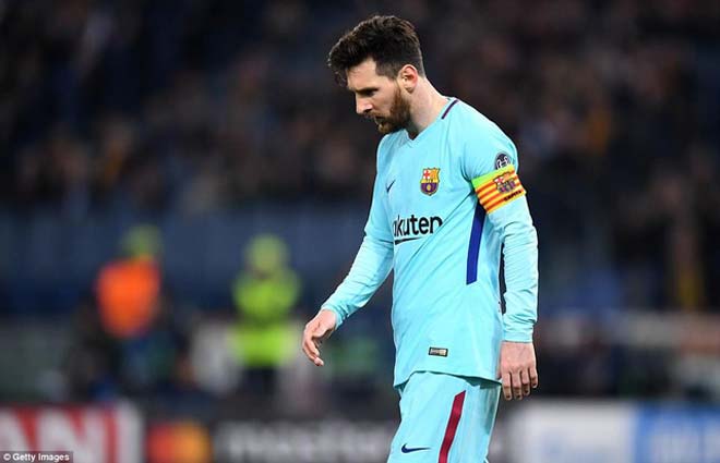Barcelona bị loại thảm khỏi cúp C1: Báo chí Argentina &#34;mở hội&#34; vì Messi - 1