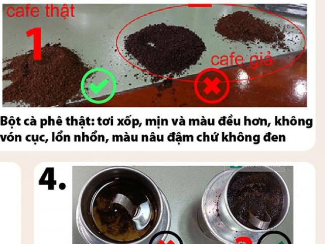 Cách phân biệt cà phê trộn pin - cà phê thật