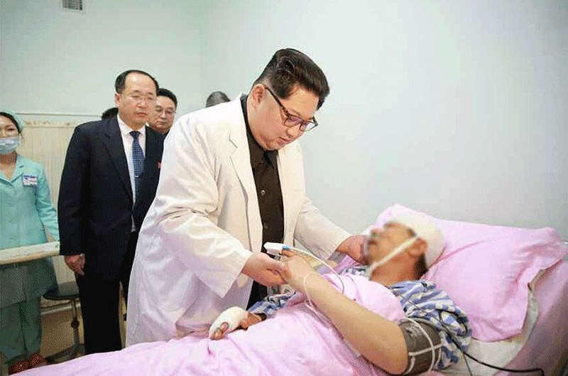 32 người TQ chết ở Triều Tiên: Ông Kim Jong-un đi thăm nạn nhân - 1