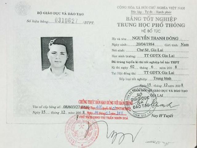 Phó chủ tịch HĐND thị trấn có bằng đại học “xin” học lại cấp 3?