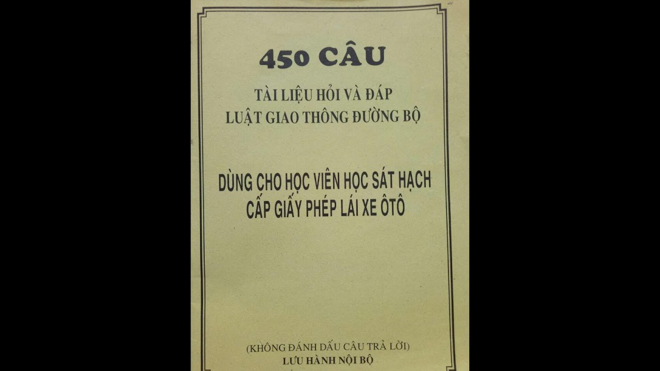 Bộ câu hỏi sát hạch lái xe hoàn toàn mới sắp ban hành - 1