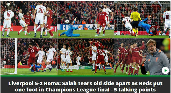 Liverpool đại thắng Roma: Báo chí dự đoán Salah phế ngôi Ronaldo - 12