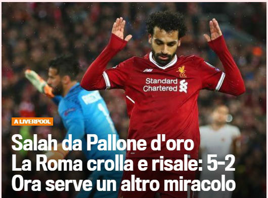 Liverpool đại thắng Roma: Báo chí dự đoán Salah phế ngôi Ronaldo - 15