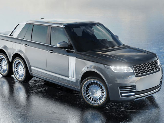 SUV siêu sang Range Rover hoá thân thành ”bán tải sáu bánh”