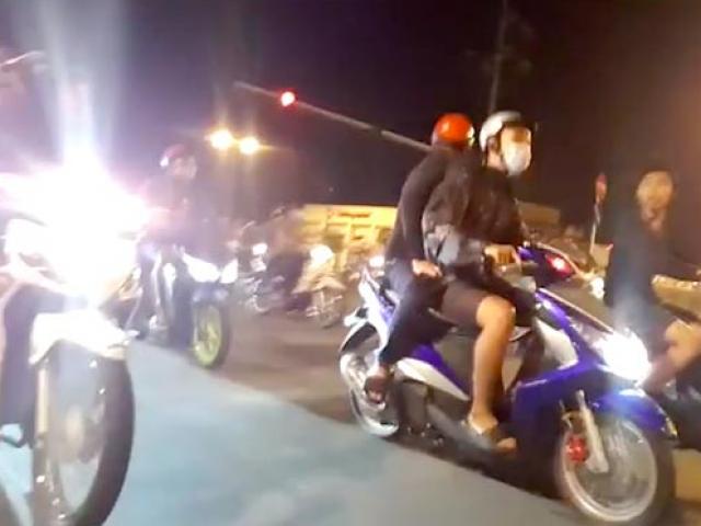 VIDEO: Quái xế ”bão đêm” náo động khu Hàng Xanh