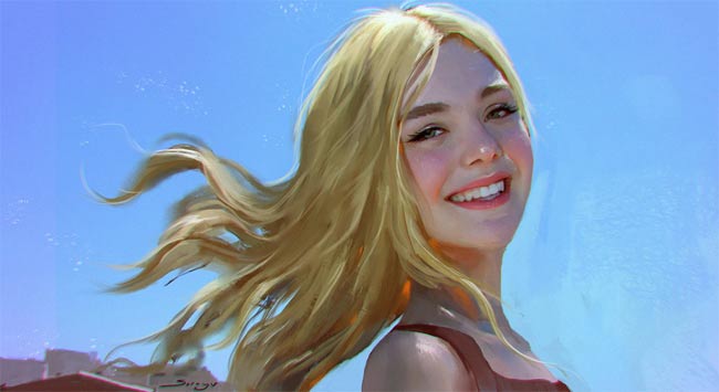 Elle Fanning chia sẻ cô đẹp nhờ yếu tố gene, phần khác may mắn học được nhiều bí quyết làm đẹp của mẹ và bà.