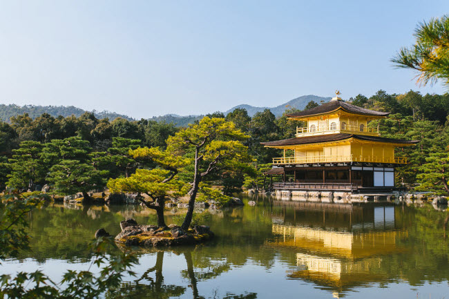 Ngôi đền Kinkakuji ở miền bắc thành phố Kyoto.