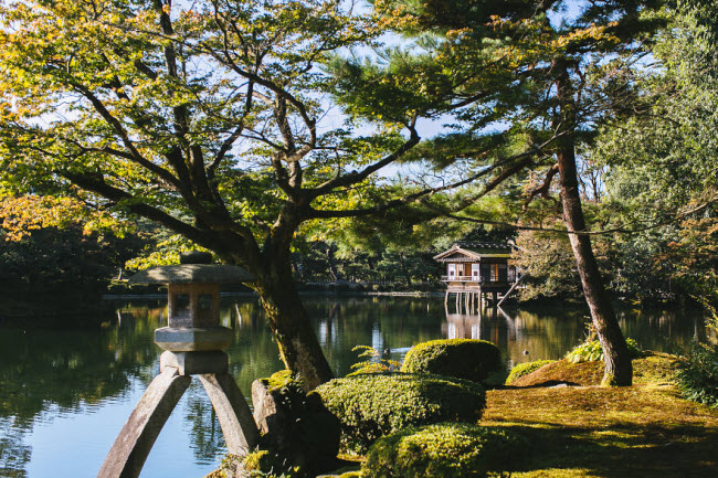 Khu vườn Kenrokuen ở Kanazawa.