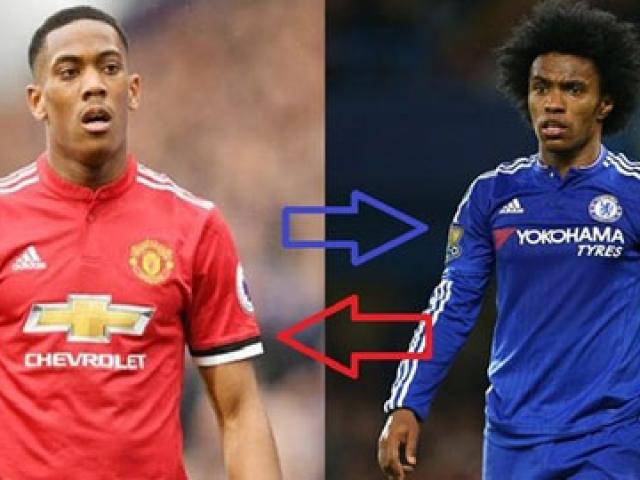 Chuyển nhượng MU: Mourinho gạ Chelsea đổi Martial lấy Willian