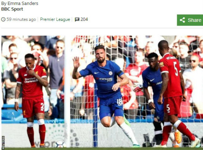 Chelsea “đấm gục” Liverpool: Báo chí Anh tung hô Giroud, cựu vương mơ C1 - 4