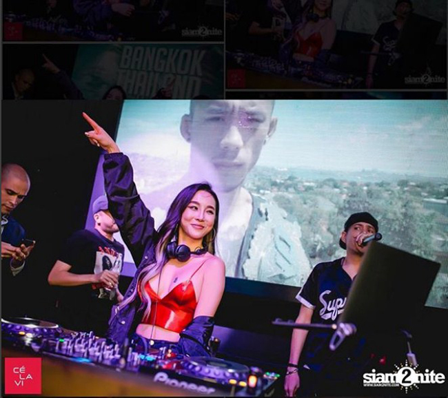 Cô nàng đa tài này cũng là một DJ nổi tiếng của xứ "Kim chi". Cô vừa tham dự một sự kiện âm nhạc tại Thái Lan.

